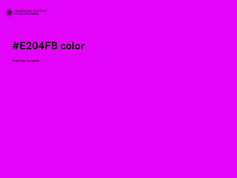 #E204FB color image