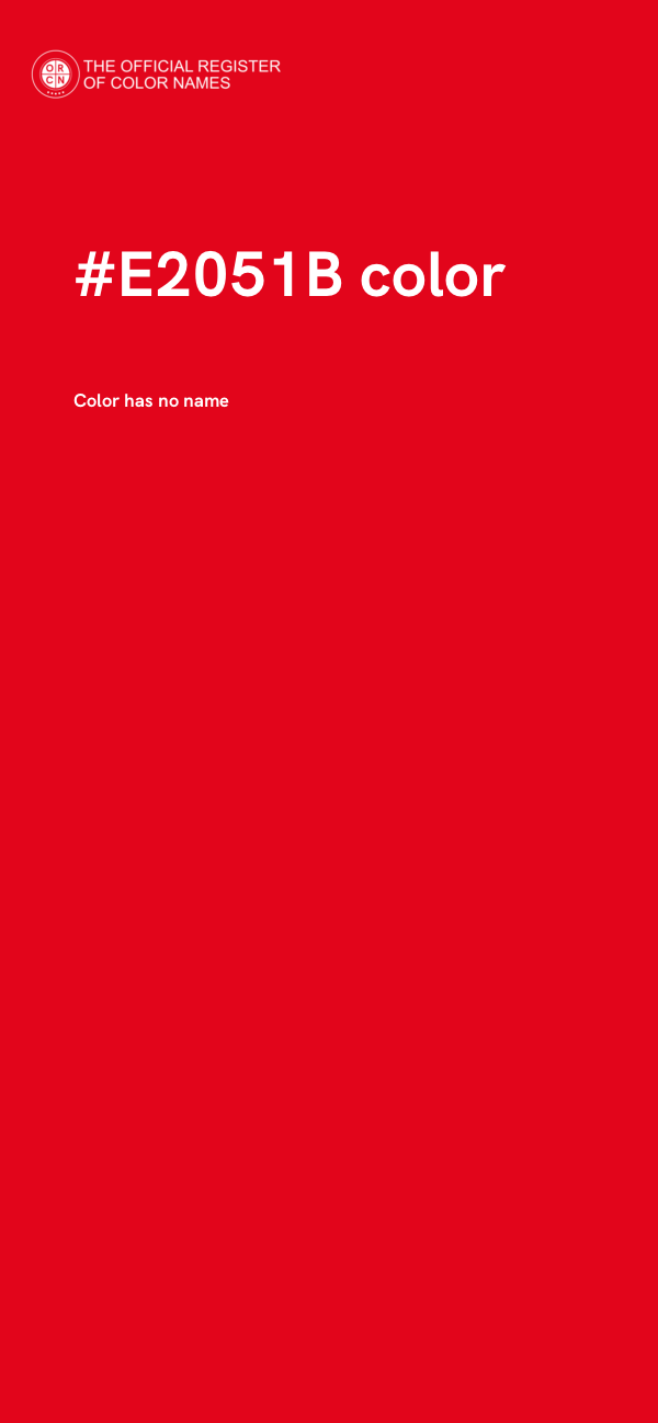 #E2051B color image