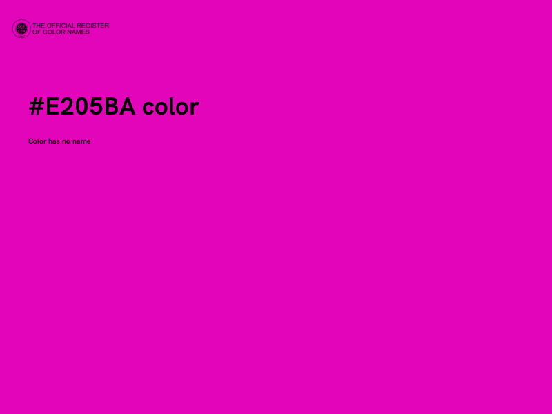 #E205BA color image