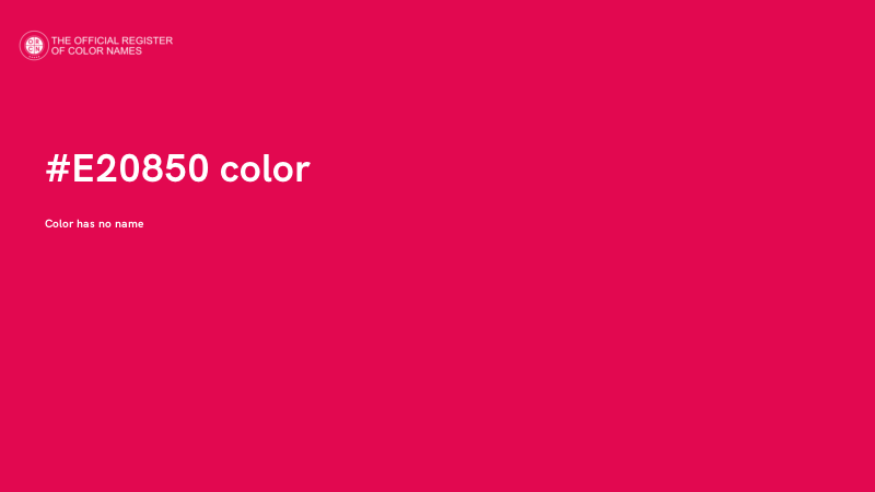 #E20850 color image