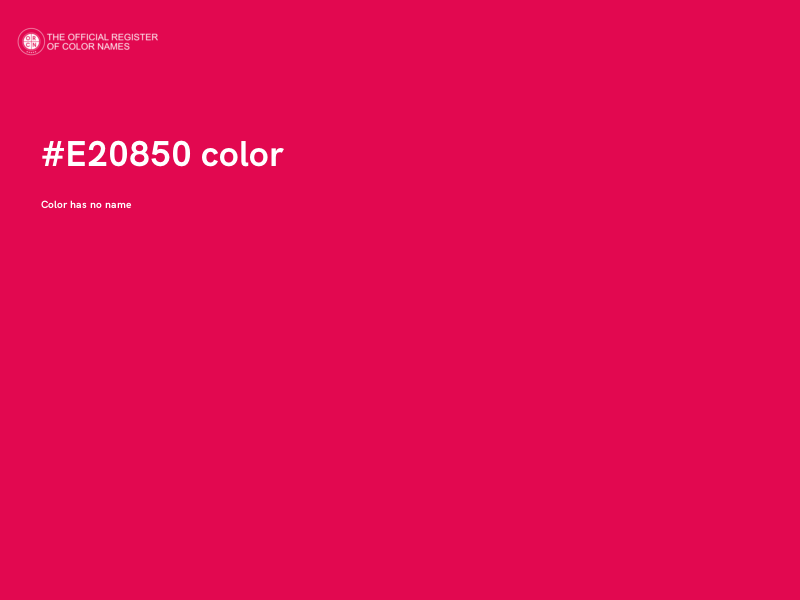 #E20850 color image