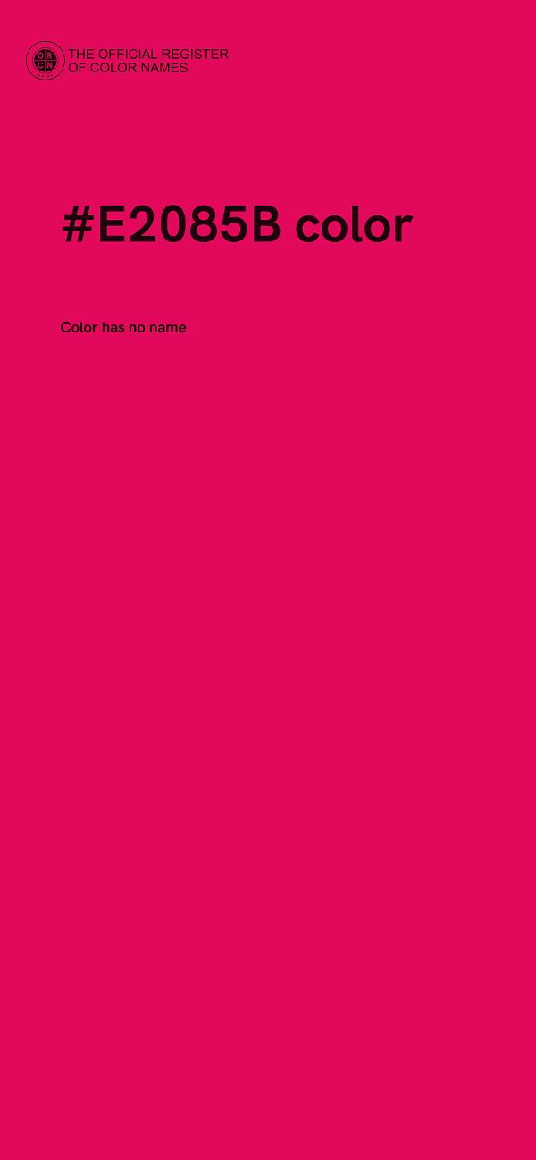 #E2085B color image