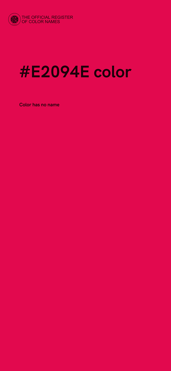 #E2094E color image