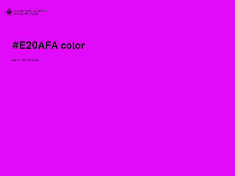 #E20AFA color image