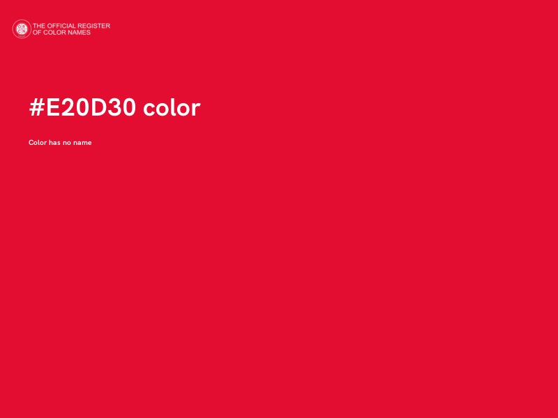 #E20D30 color image