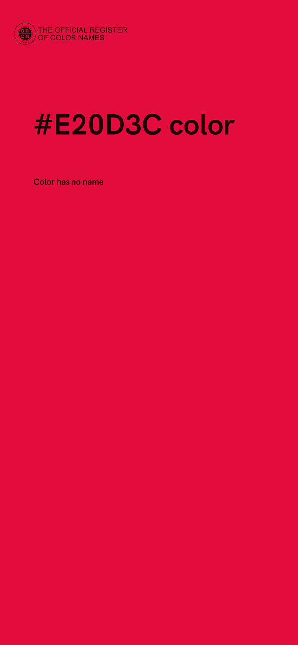 #E20D3C color image