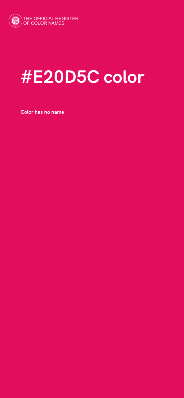 #E20D5C color image