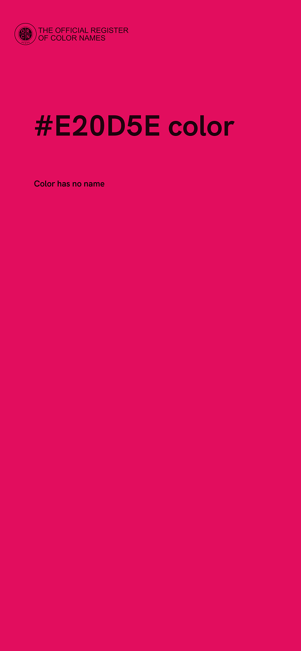 #E20D5E color image