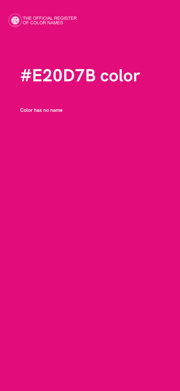 #E20D7B color image