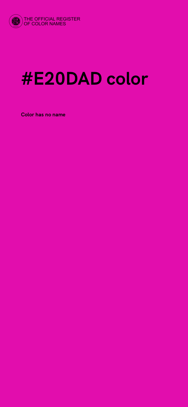 #E20DAD color image