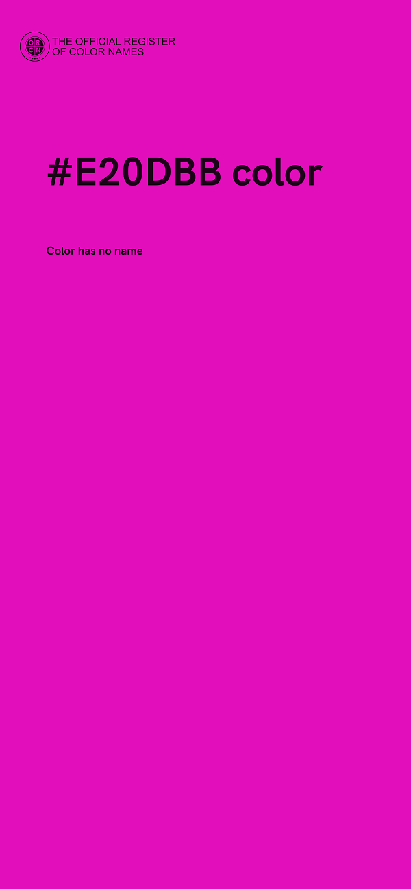 #E20DBB color image