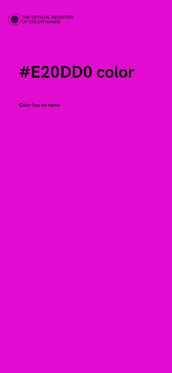 #E20DD0 color image