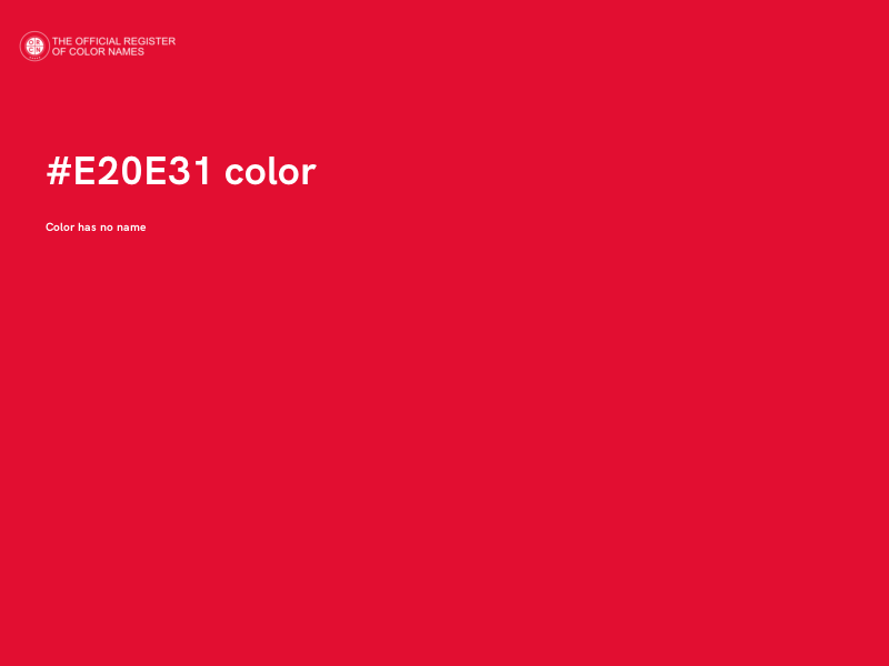 #E20E31 color image