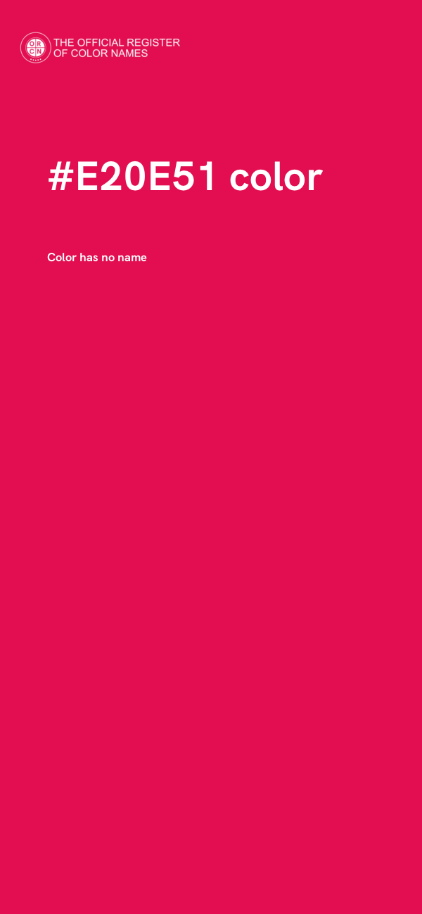 #E20E51 color image