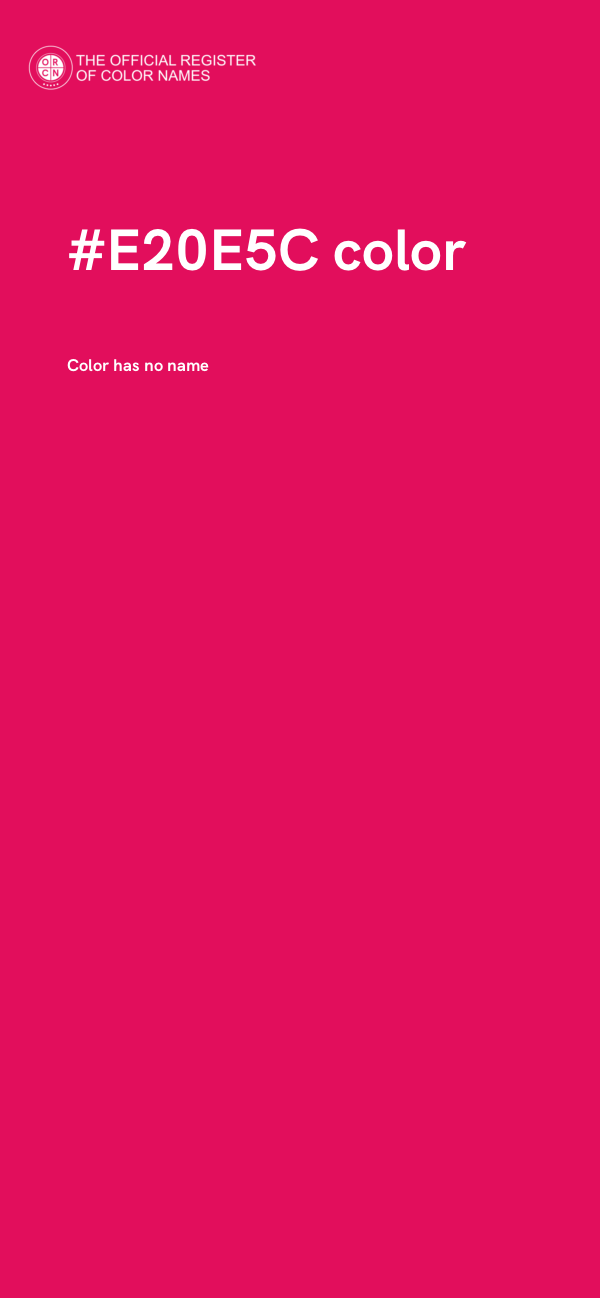#E20E5C color image