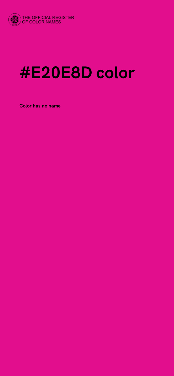 #E20E8D color image