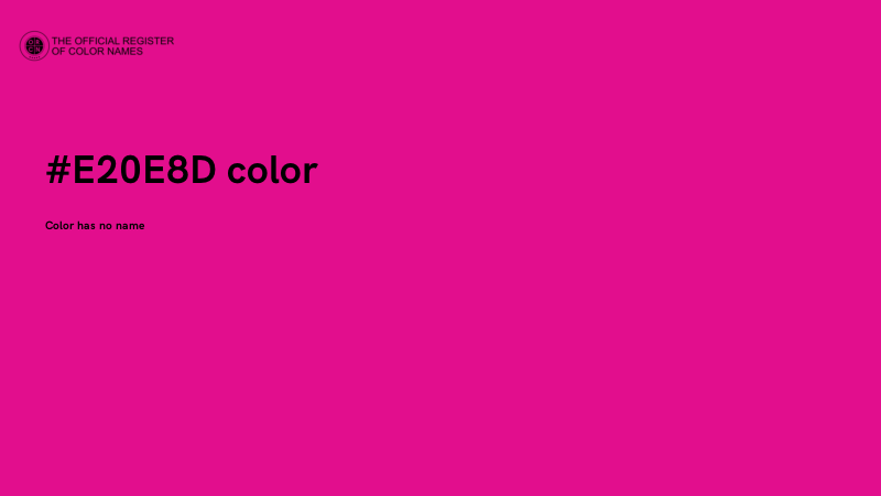 #E20E8D color image