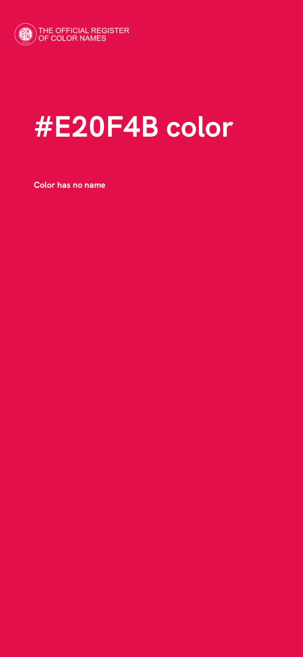 #E20F4B color image