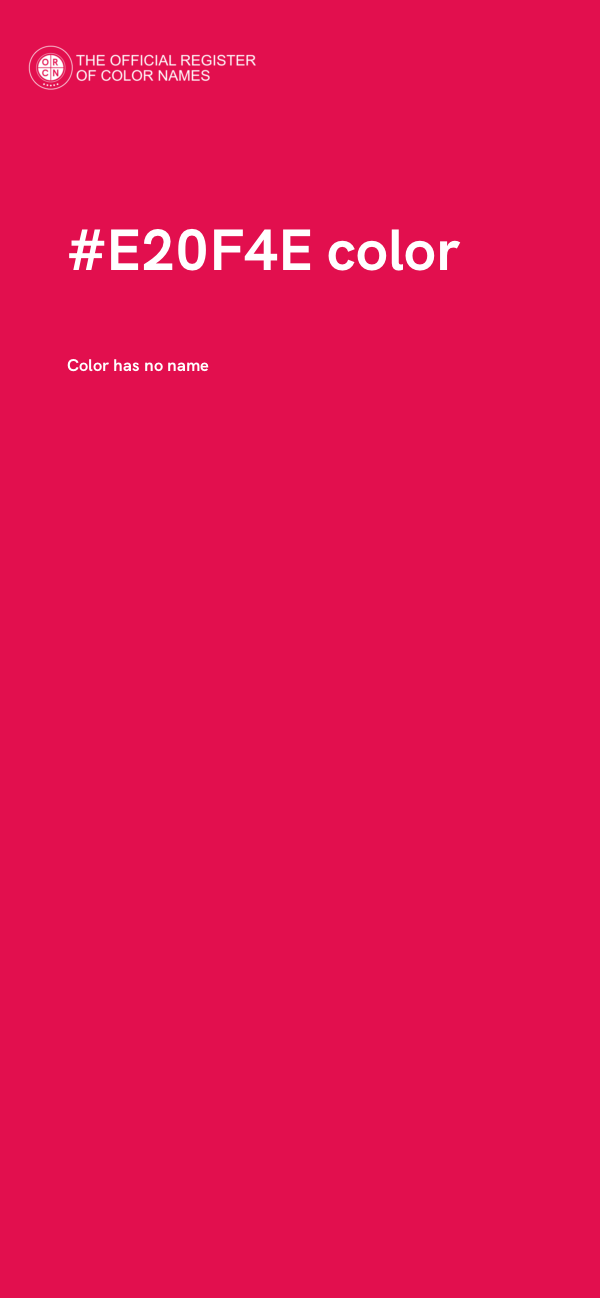 #E20F4E color image