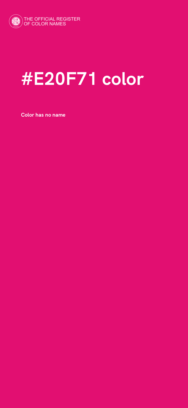 #E20F71 color image
