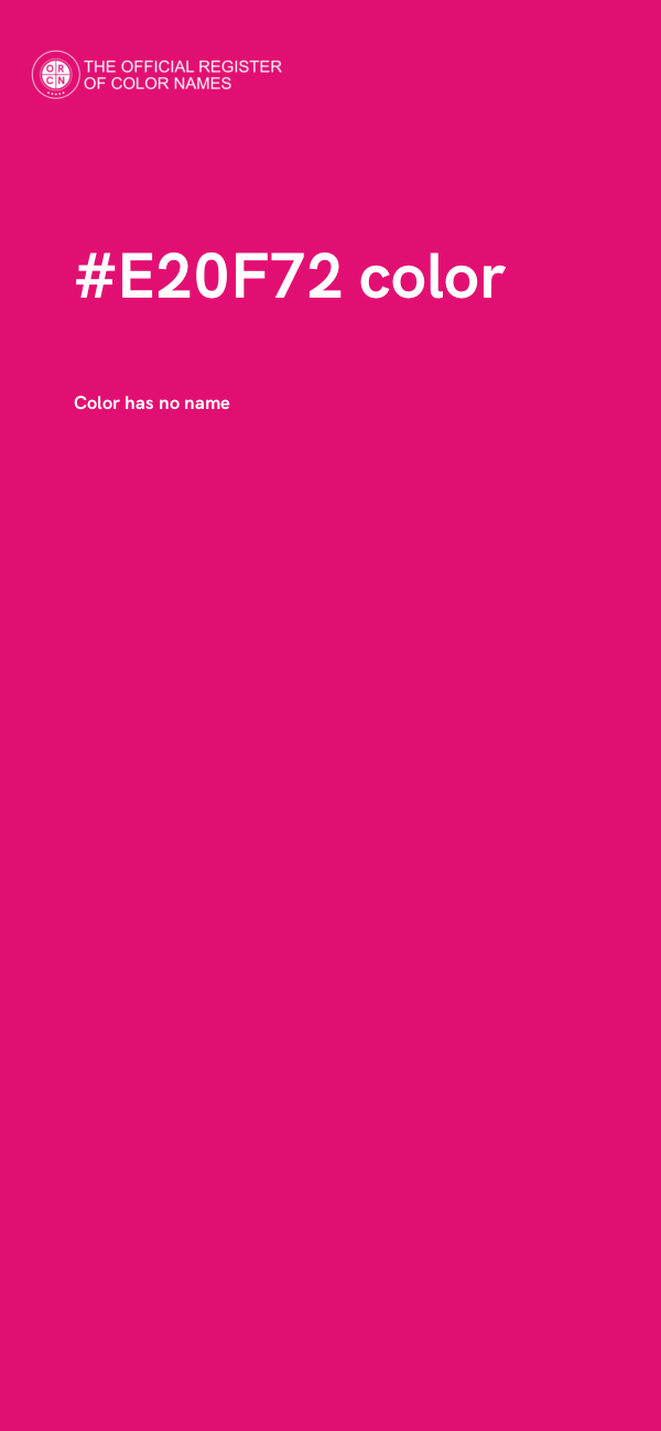 #E20F72 color image