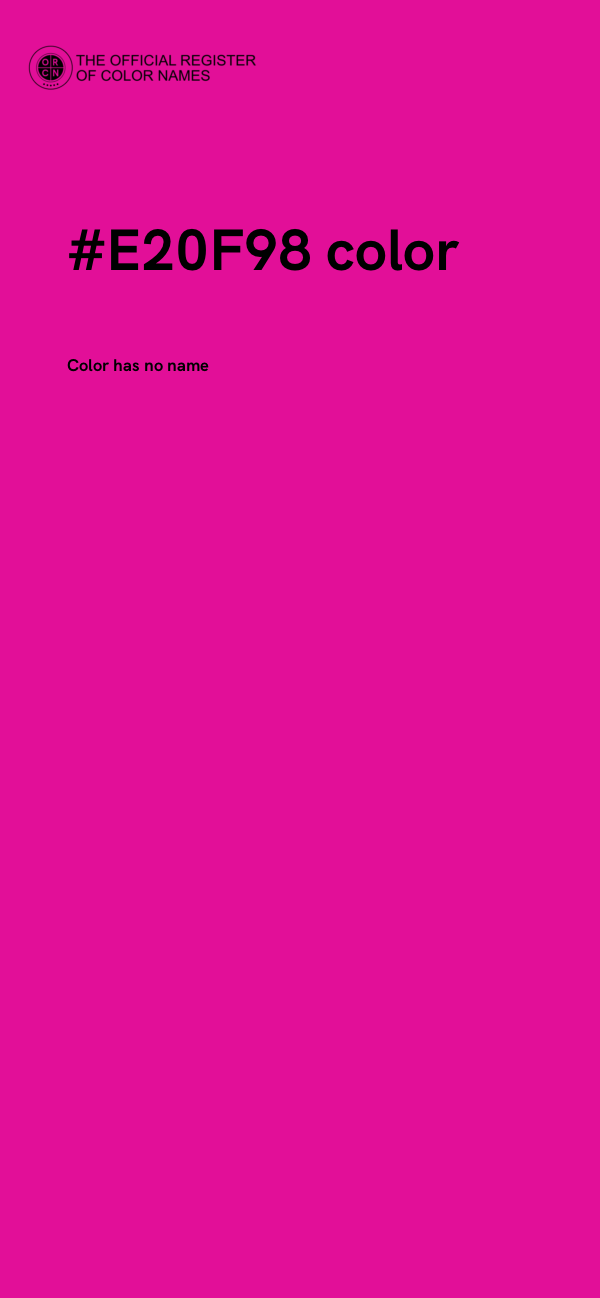 #E20F98 color image