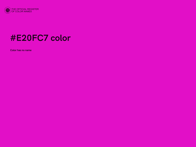 #E20FC7 color image