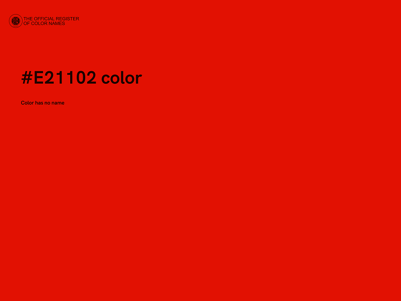 #E21102 color image