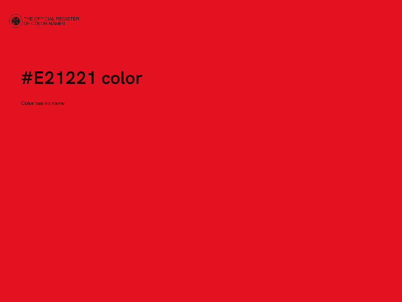 #E21221 color image