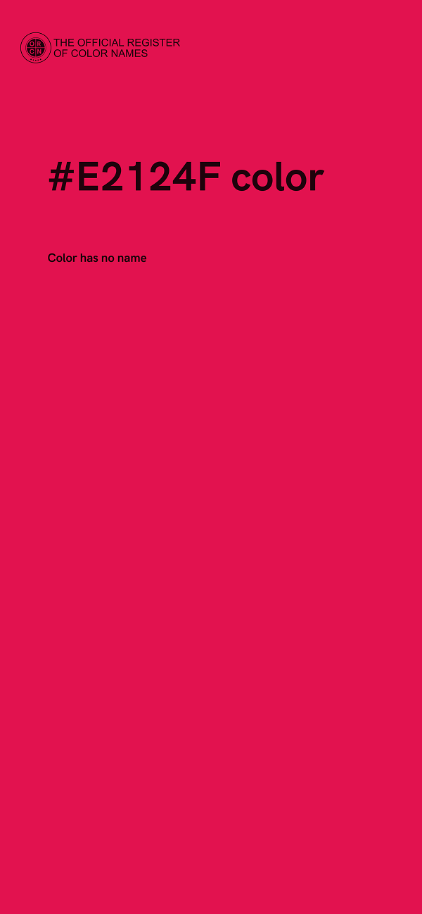 #E2124F color image