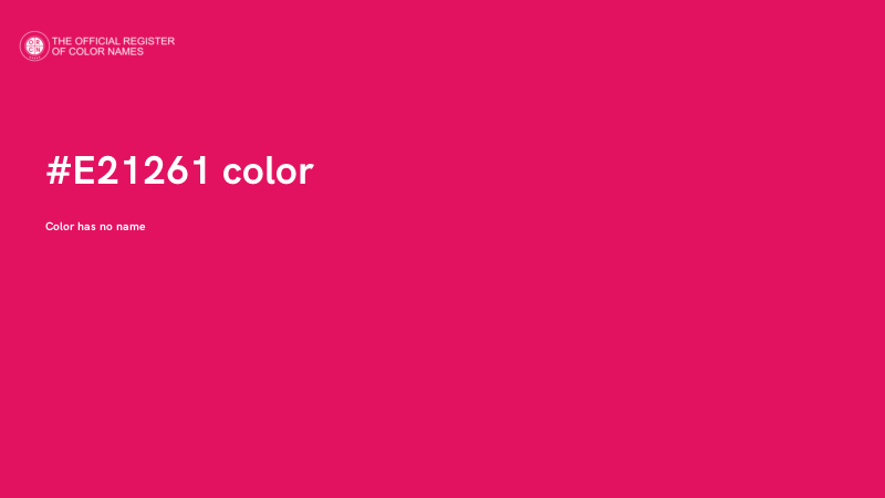 #E21261 color image