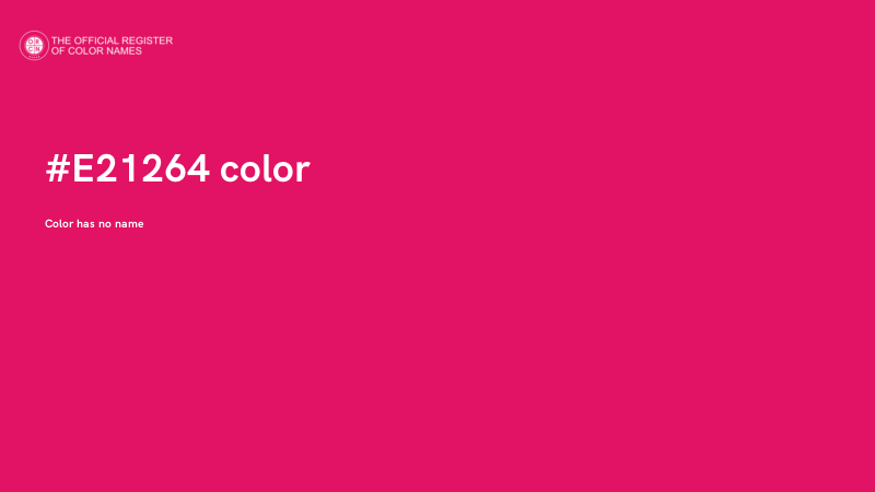 #E21264 color image