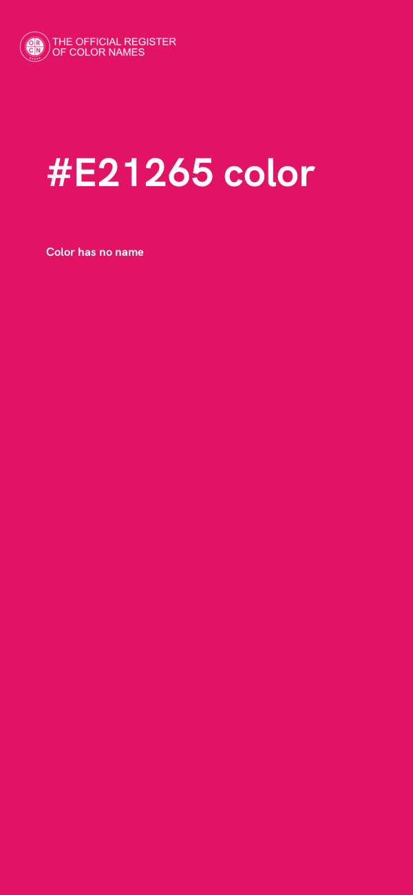 #E21265 color image