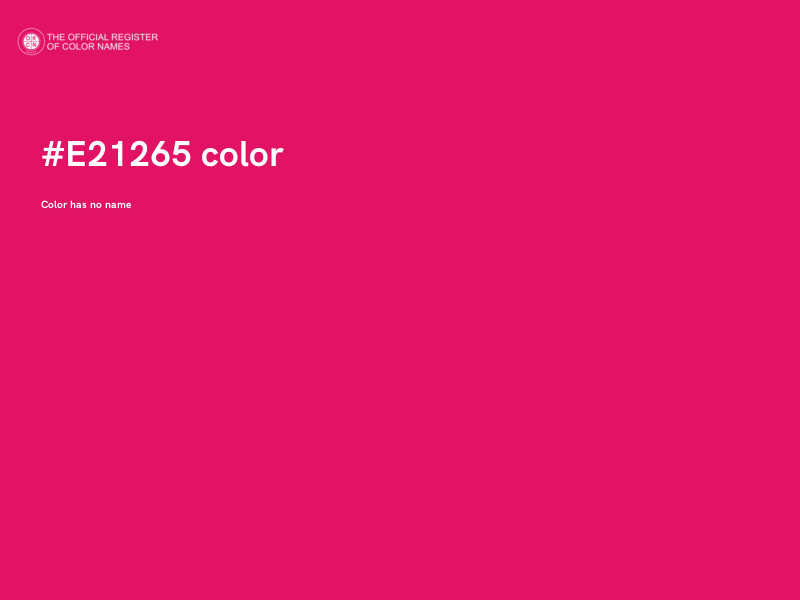 #E21265 color image