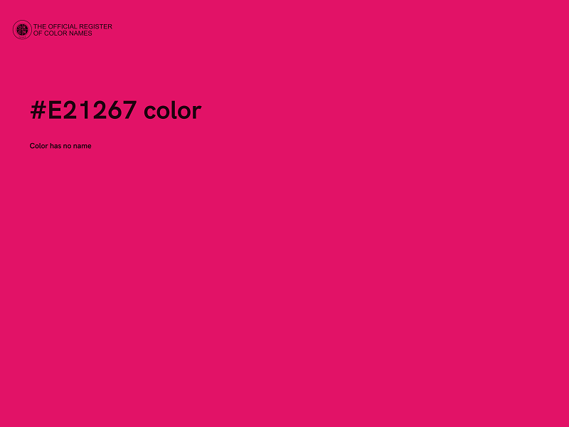 #E21267 color image