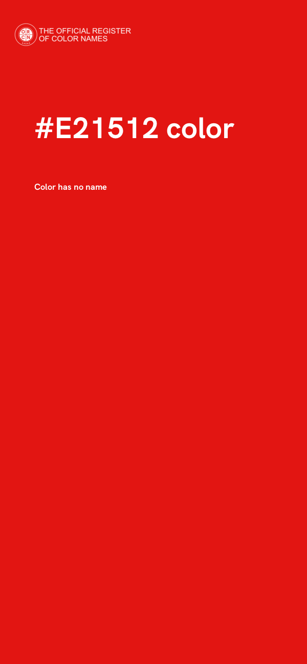 #E21512 color image