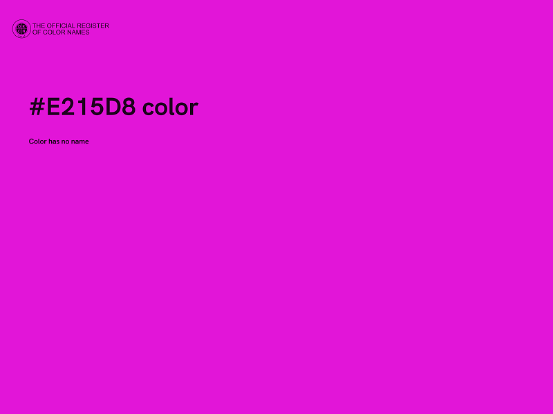 #E215D8 color image