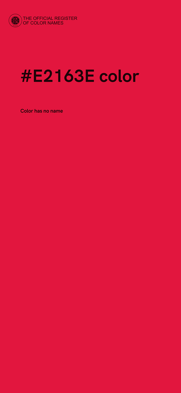 #E2163E color image