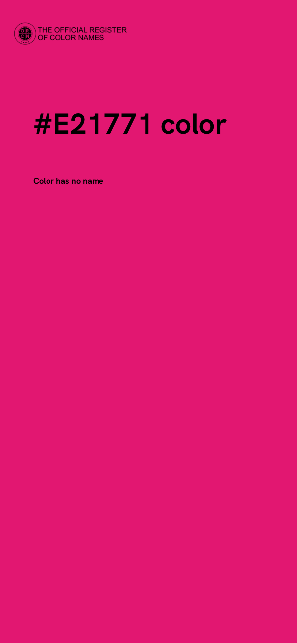 #E21771 color image