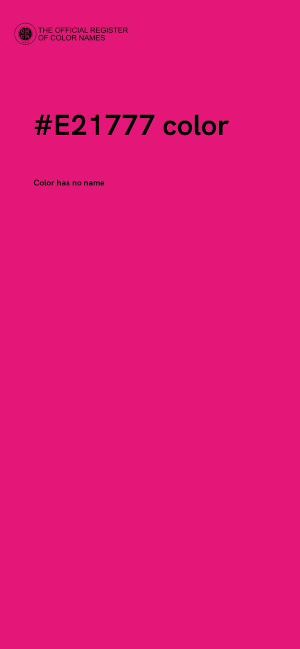 #E21777 color image
