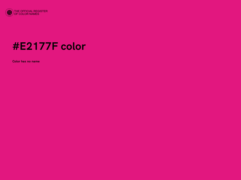 #E2177F color image