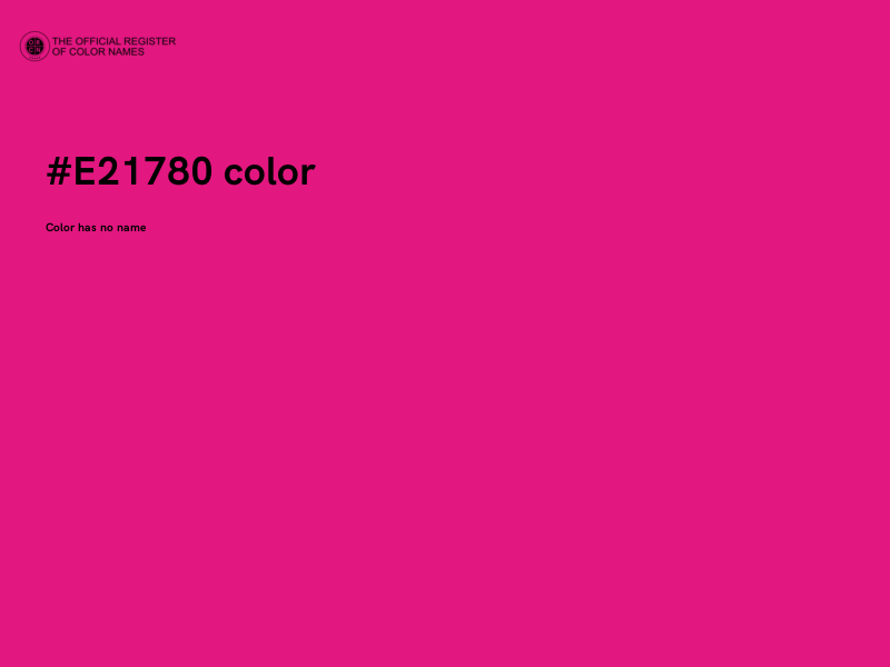 #E21780 color image