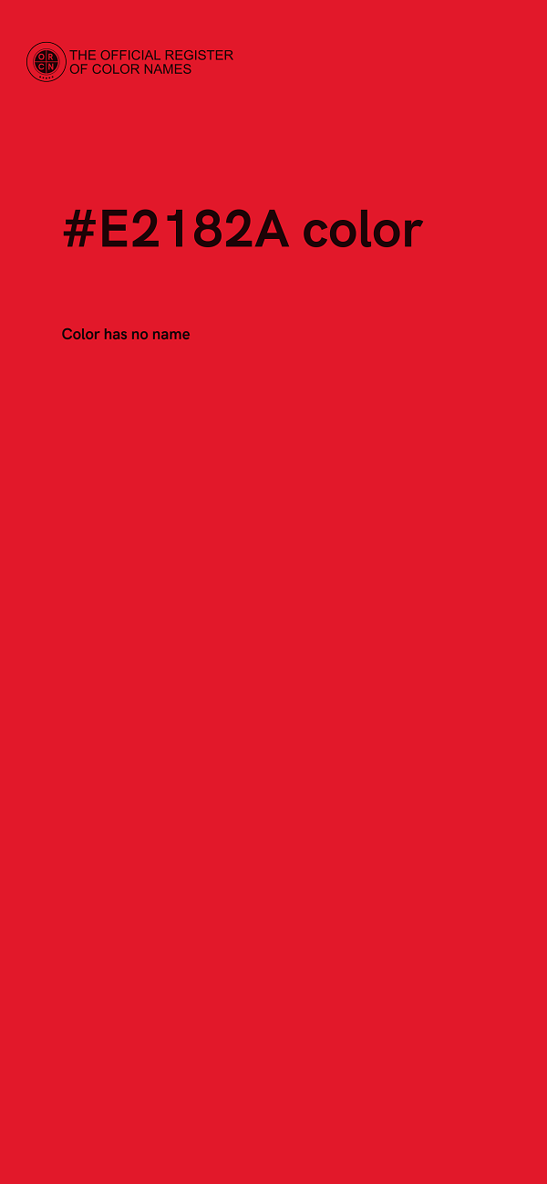 #E2182A color image