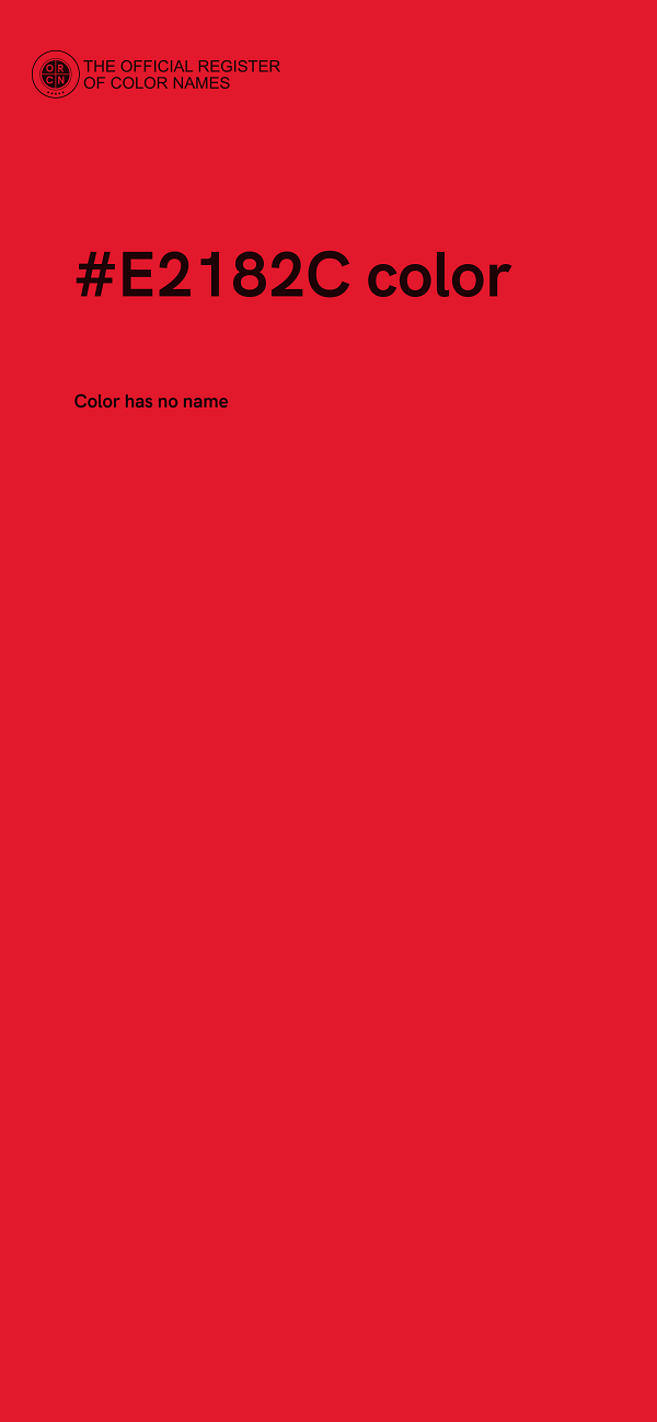 #E2182C color image