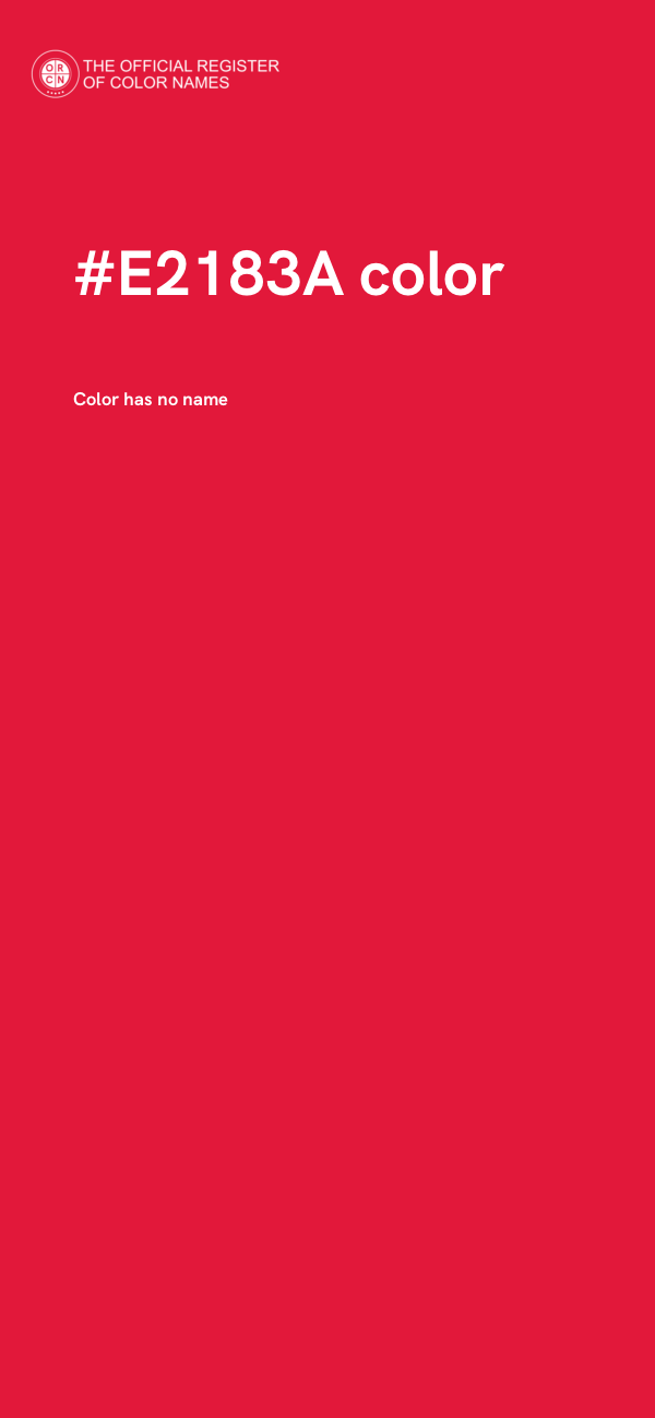 #E2183A color image