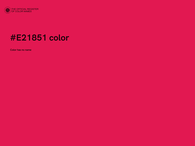#E21851 color image