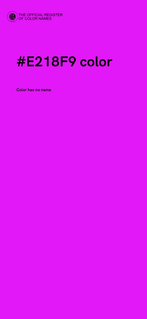 #E218F9 color image
