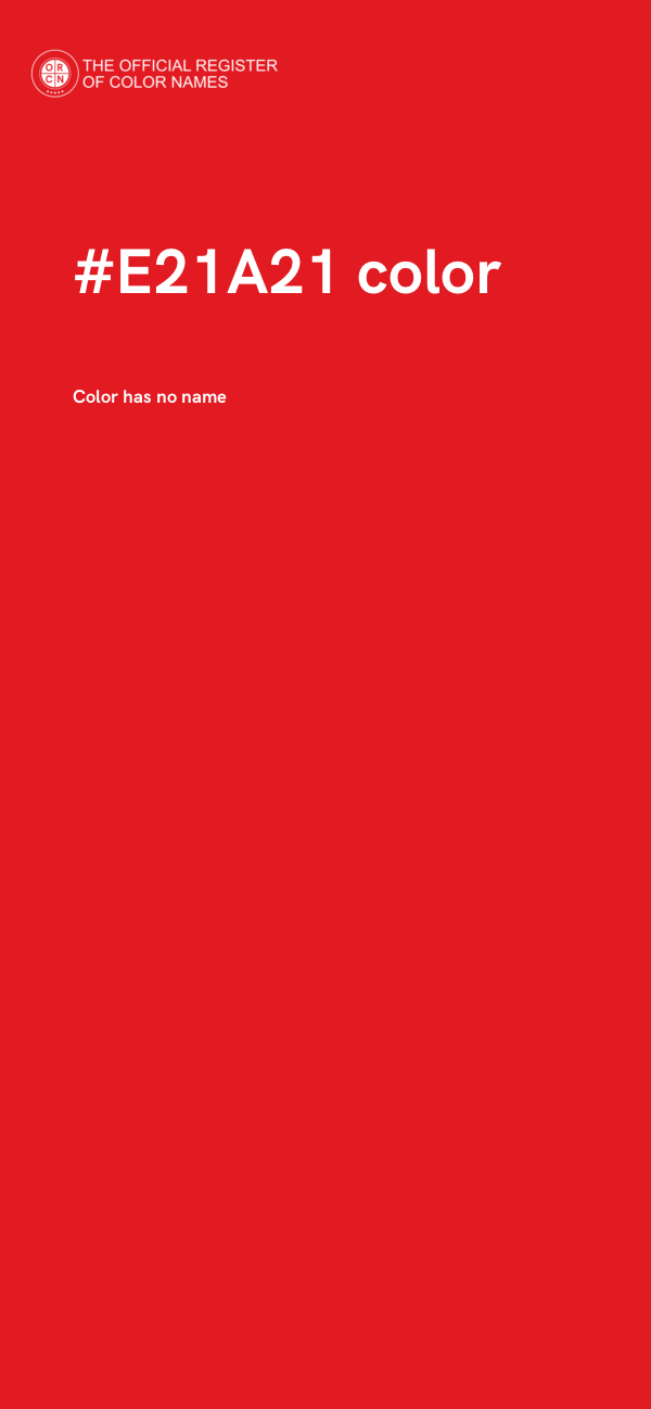 #E21A21 color image