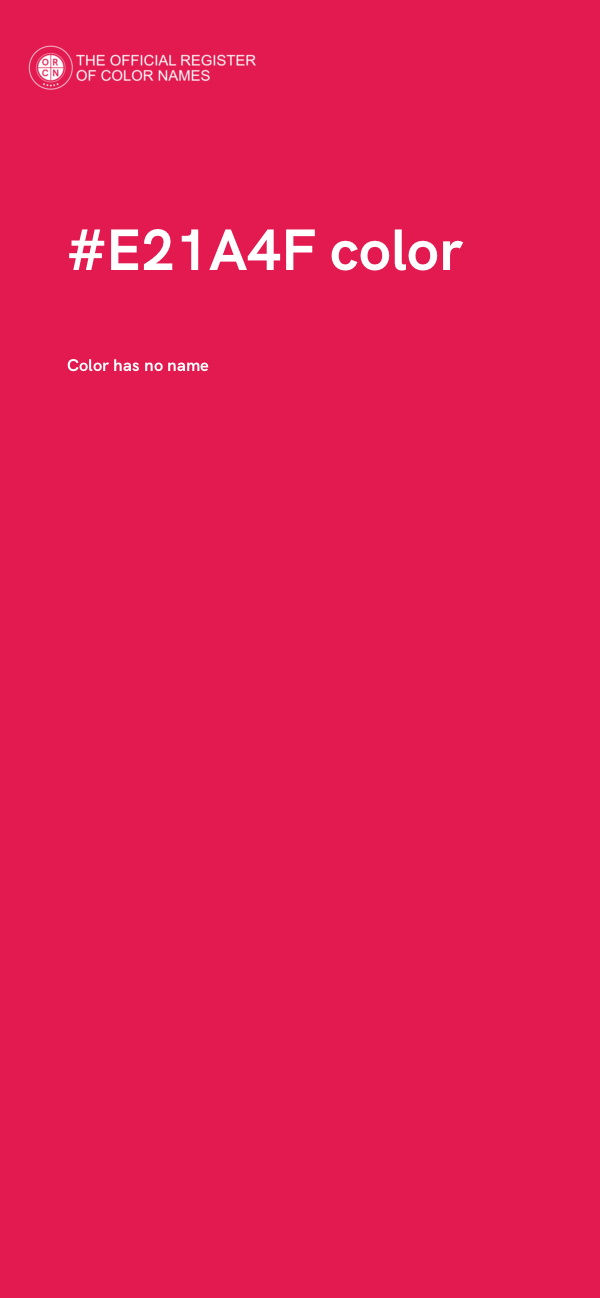 #E21A4F color image