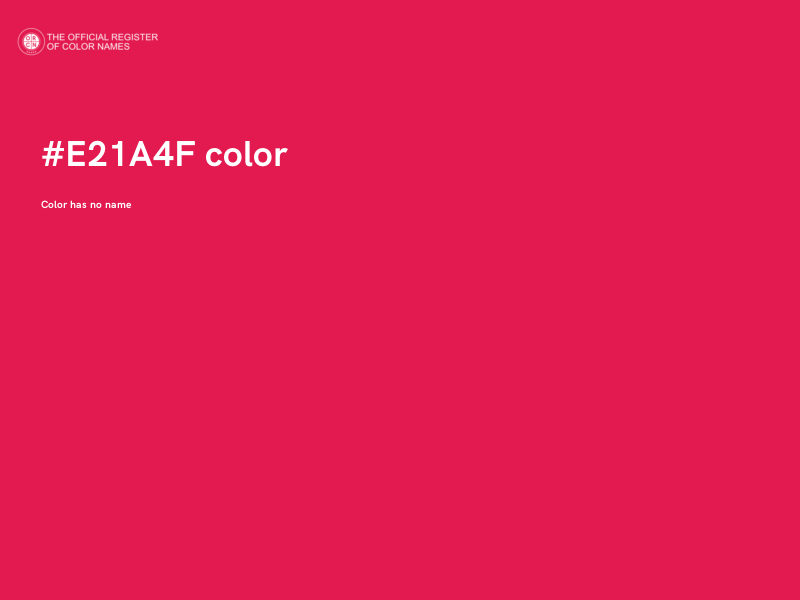 #E21A4F color image